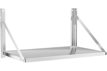 Kokkupandav seinariiul roostevabast terasest 1200x450mm | Adexa 330908