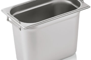 Roostevabast terasest GN-nõu-pann käepidemega GN1/4, sügavus 200 mm | Adexa 8148H