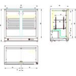 Baarikülmik 2 hingedel ust 220 liitrit roostevaba teras | Adexa SSBC02PP - Image 2