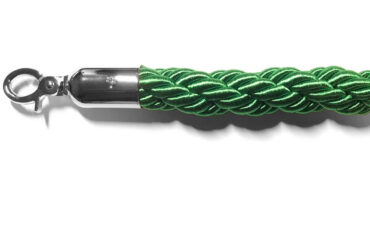 Roheline põimitud tõkestustross hõbedaste otstega 1,5 m | Adexa BR01GS