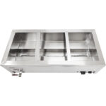 Bain Marie 3Xgn1/2 Mahutit Ja Kaaned Äravoolukraan | Adexa Br08045 - Image 2