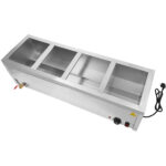 Bain Marie koos 4xGN1/2 konteinerite ja kaante ning äravoolukraaniga | Adexa BR11045 - Image 4