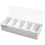 Kaunistuste Alus / Maitseainete Jaotur Kaanega 5 sektsiooni Roostevaba Teras ja Plastik | Adexa CHB05