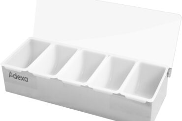 Kaunistuste Alus / Maitseainete Jaotur Kaanega 5 sektsiooni Roostevaba Teras ja Plastik | Adexa CHB05