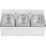 Maitseainehoidik, sisaldab 3xGN1/6-100 mm anumaid ja klapklappe | Adexa CHD03APCFL - Image 2