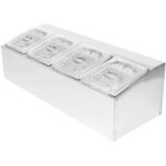 maitseainete hoidja koos 4xGN1/6-100mm pannide ja klapplukkudega | Adexa CHD04APCFL - Image 3