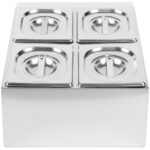 Maitseainehoidja, Sisaldab 4Xgn1/6-150Mm Kaantega Konteinereid, Roostevaba Teras | Adexa Chd04Bd - Image 3