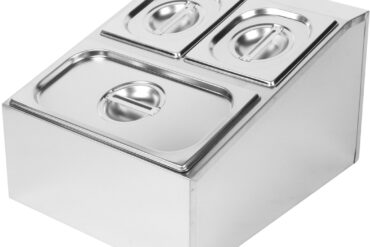 Maitseainete Hoidja, Mis Sisaldab 2Xgn1/6-150Mm Ja 1Xgn1/3-150Mm Kaanega Anumaid, Roostevaba Teras | Adexa Chd04Bd2