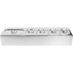 Lauapealne süvend GN nõudele, Sisaldab 4Xgn1/6-100Mm Ja 1Xgn1/3-100Mm  | Adexa Chd04A2 - Image 2