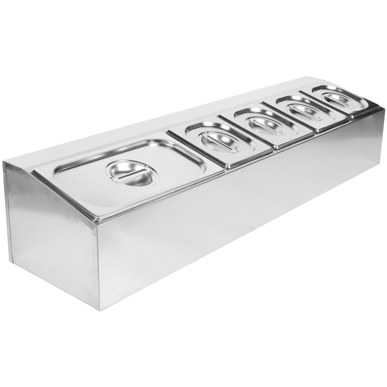 Maitseainehoidja Lauapealne süvend GN nõudele, Sisaldab 4Xgn1/6-100Mm Ja 1Xgn1/3-100Mm | Adexa Chd04A2 - Image 1
