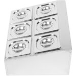 Maitseainehoidja, Mis Sisaldab 6Xgn1/6-100Mm Anumaid Ja Kaasi | Adexa Chd06B - Image 2