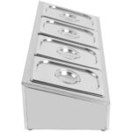 Maitseaine Hoidja, Sisaldab 4Xgn1/4-100Mm Kaanega Nõud Roostevabast Terasest | Adexa Che04A - Image 5