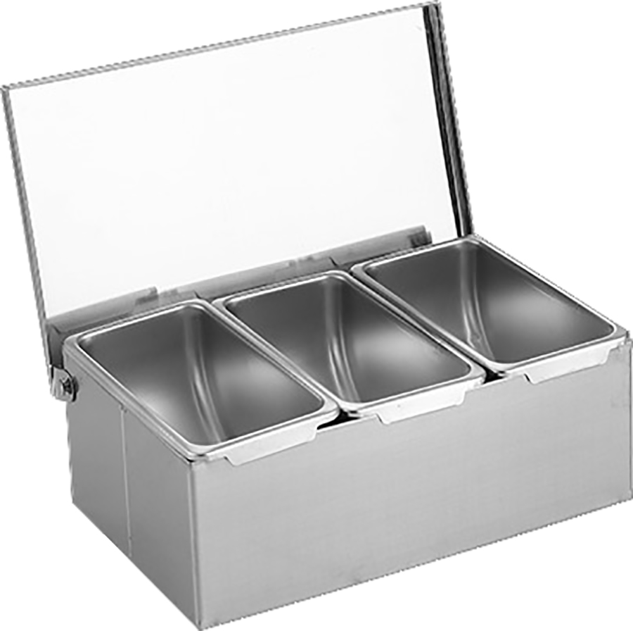 Maitseainehoidja Kaanega Maitseainehoidja Kaanega, Sisaldab 3 Roostevabast Terasest Konteinerit | Adexa Chf03 - Image 1