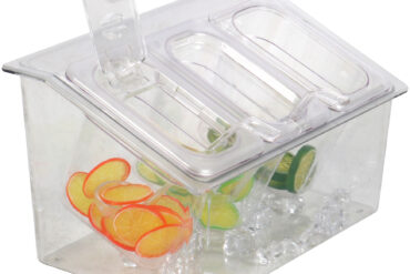 Jahutatav Maitsainete hoidja, sisaldab 3xGN1/9-150mm kaanega plastikust anumat | Adexa CHP04BD3