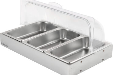 Roll top vitriin 3xGN1/3 roostevaba teras | Adexa CRD3