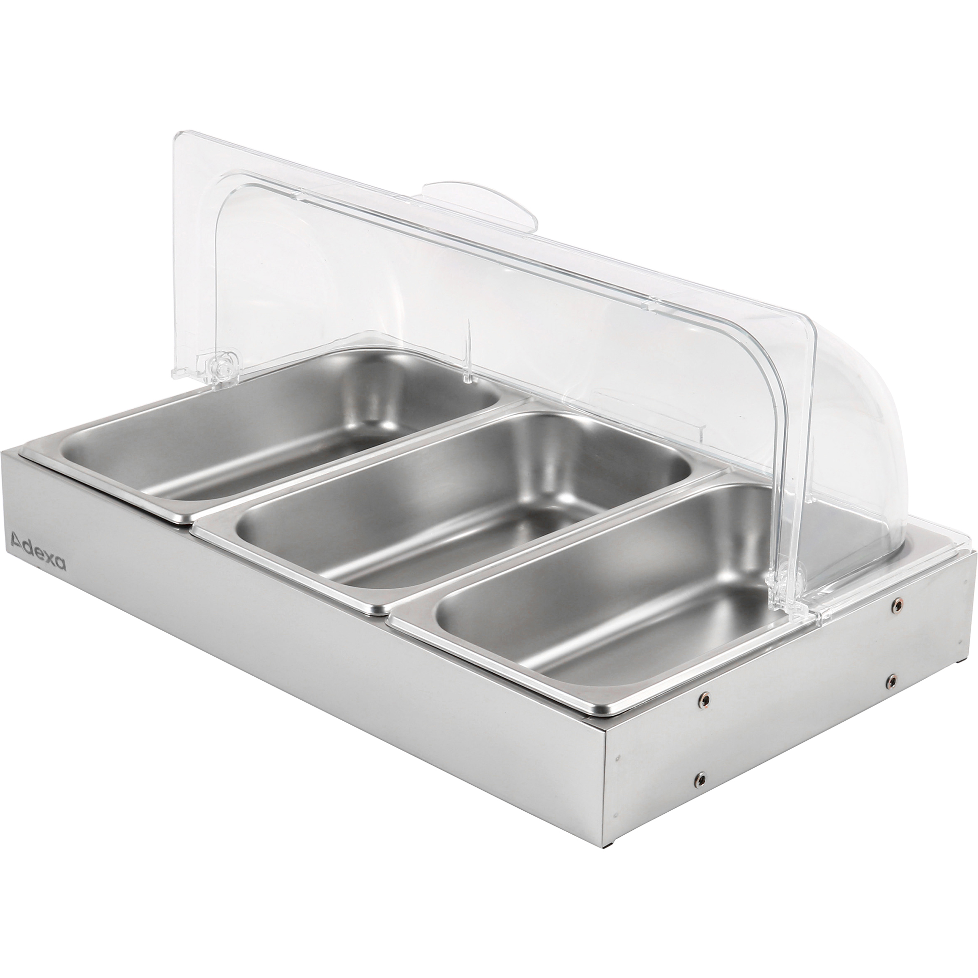 Roll top vitriin 3xGN1/3 roostevaba teras | Adexa CRD3 Roll top vitriin 3xGN1/3 roostevaba teras | Adexa CRD3 - Image 1