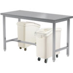 Töölaud Roostevabast Terasest Ilma Alumise Riiulita 1400X800X900Mm | Adexa Ct80140 - Image 2