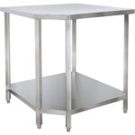 Kaubanduslik roostevabast terasest nurgatöölaud 900x900x700x700x900mm | Adexa CWTB1070S