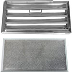 Ventilatsioonikubu põhja filter ja premium võrkfilter käepidemega roostevaba teras/alumiinium 500x250x40mm | Adexa DCF50254SM