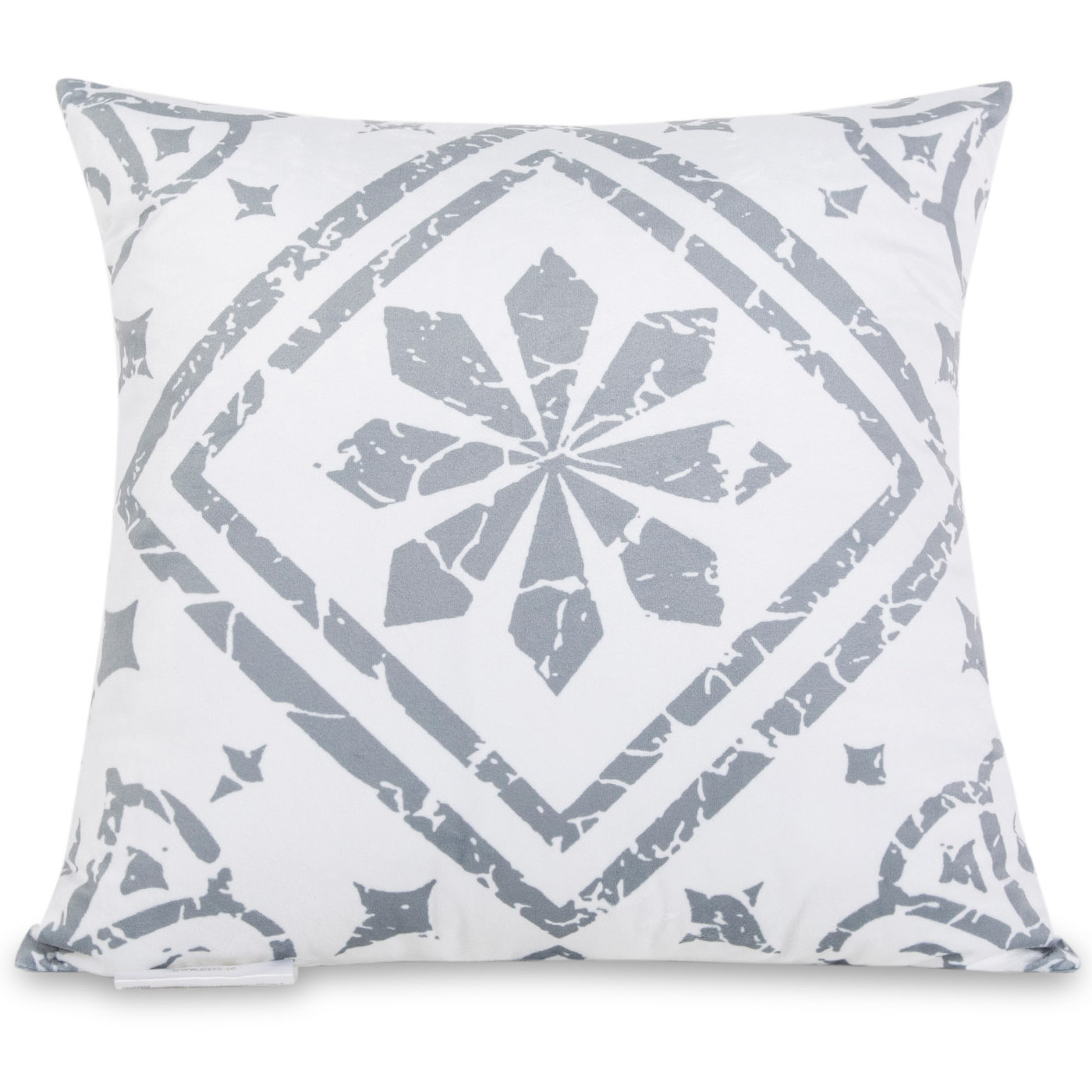 Padjapüür 50x50 cm Valge halli trükiga | Siexa DPC50503 Padjapüür 50x50 cm Valge halli trükiga | Siexa DPC50503 - Image 1