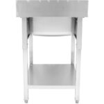 Kaubanduslik valamu roostevabast terasest 600x700x900mm 1 kauss pritsmekaitsega | Adexa YLS67BM1 - Image 4