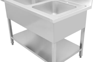 Valamu roostevaba teras 1200x700x900mm 2 kaussi pritsmekaitse | Adexa DSA245