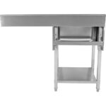 Valamu nõudepesumasinatele, 1 Vasak valamu, alumine riiul pritsmekaitse, 1200x700x927mm | Adexa DSB1270L - Image 8