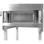 Kaubanduslik nõudepesuvalamu 1 kauss Parempoolne alumine riiul pritsmeplaat 1200x600x910mm | Adexa DSB1260R - Image 4