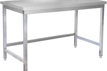 Premium Töölaud Roostevaba terasest Alumine riiul puudub 800x700x980mm | Adexa DW8070WO