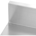 Töölaud Roostevaba Teras 3 Tasandit Pritsmekaitse nelikantjalad 1400X700X900Mm | Adexa Dw3T14070B - Image 3