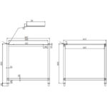 Nõudepesumasina alusraam nõudepesumasinatele, mille laius on 565-590mm ja sügavus 600-700mm | Adexa DWS01B - Image 7