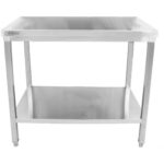 Premium  töölaud Roostevabast terasest alumine riiul 1000x600x900mm | Adexa DWT10060WO