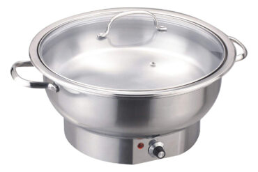 Elektriline Marmiit Ümmargune Klaaskaanega Roostevaba teras 6 liitrit | Adexa ECD06DE