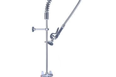 Eelpesu pihustusseade Teki külge kinnitatav Kahe sisselaskeavaga Kõrgus 1000 mm Roostevaba teras | Adexa EQ2801A