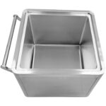 Kuivainete konteiner käru roostevaba teras 600x600x600mm | Adexa FT6060S - Image 6