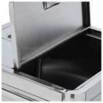 Kuivainete konteiner käru roostevaba teras 600x600x600mm | Adexa FT6060S - Image 5