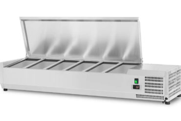 Jahutusega Serveerimislett  1500mm 6xGN1/3 Sügavus 380mm Roostevabast Terasest Kaas | Adexa GA515