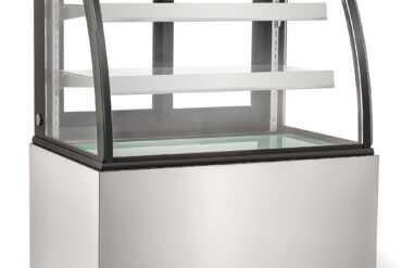 Vitriinkülmik esikülg 1000x700x1200mm 2 riiulit Roostevabast terasest alus LED | Adexa GN1000CF2