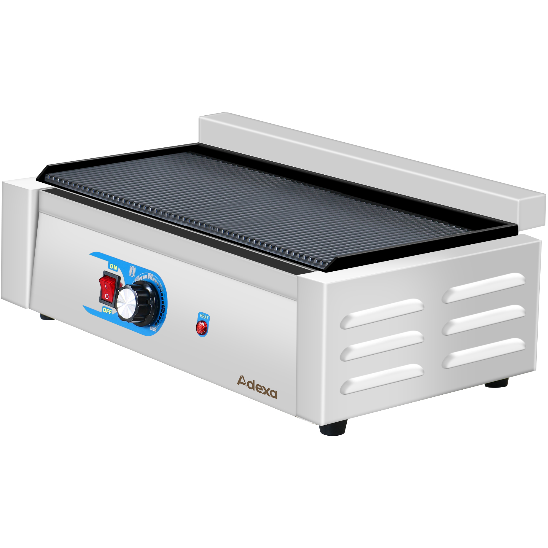 Professionaalne Elektrigrill 1 tsoon 1.4 kW Ribidega Malmist Pealis | Adexa GP3030EW Professionaalne Elektrigrill 1 tsoon 1.4 kW Ribidega Malmist Pealis | Adexa GP3030EW - Image 1