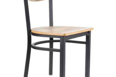 Must terasest tool triivpuidust istme ja seljatoega | Adexa GS65VDWSDWB