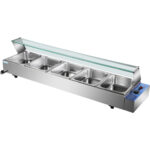 Bain Marie Klaasist Pritsmekaitsega 5Xgn1/2 | Adexa Hbm25 - Image 5