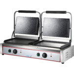 Twin XL Panini kontaktgrill Sile 4,4 kW kahe tsooniga | Adexa HEG813EB - Image 2