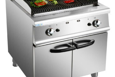Professionaalne gaasil töötav laavakivi-grill kapialusel 18kW 900 mm sügavusega | Adexa HGL907