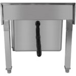 Koristaja valamu Roostevaba teras 500x500x550mm | Adexa MS5050 - Image 3