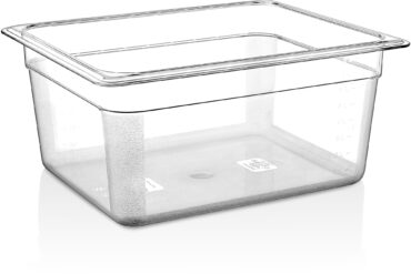 Polükarbonaadist GN-nõu Pann GN1/2 Sügavus 200mm Läbipaistev | Adexa P8128