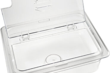 Polükarbonaadist GN-nõu Mahuti Kaas Klapiga Kaas GN1/2 | Adexa P812LF