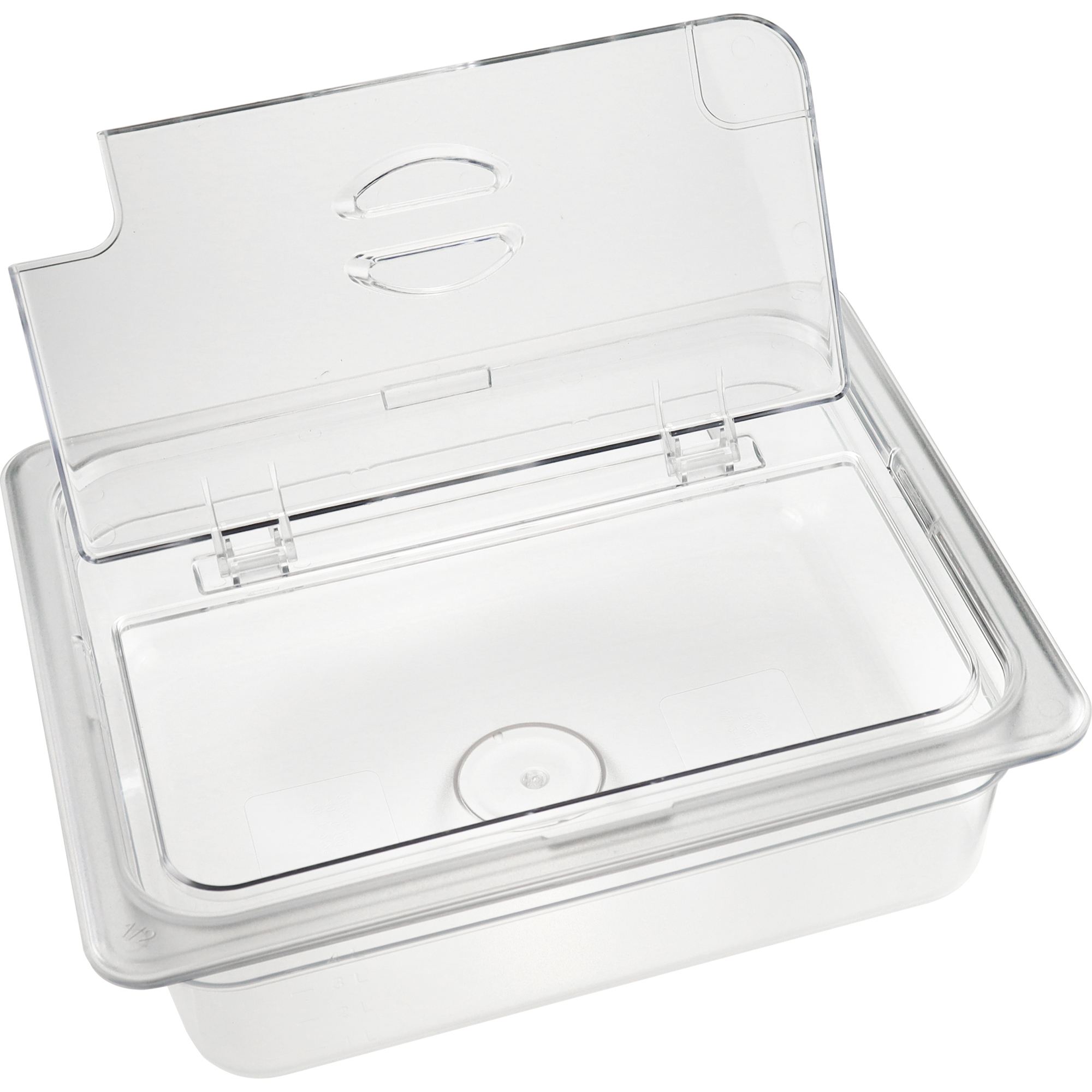 Polükarbonaadist GN-nõu Mahuti Kaas Klapiga Kaas GN1/2 | Adexa P812LF Polükarbonaadist GN-nõu Mahuti Kaas Klapiga Kaas GN1/2 | Adexa P812LF - Image 1