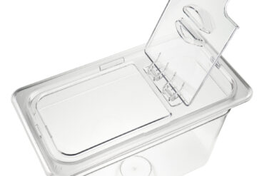 Polükarbonaadist GN nõu kaas klapiga GN1/3 | Adexa P813LF