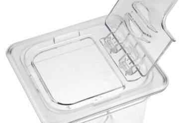 Polükarbonaadist GN-nõu Mahuti Kaas Klapikaanega GN1/6 | Adexa P816LF