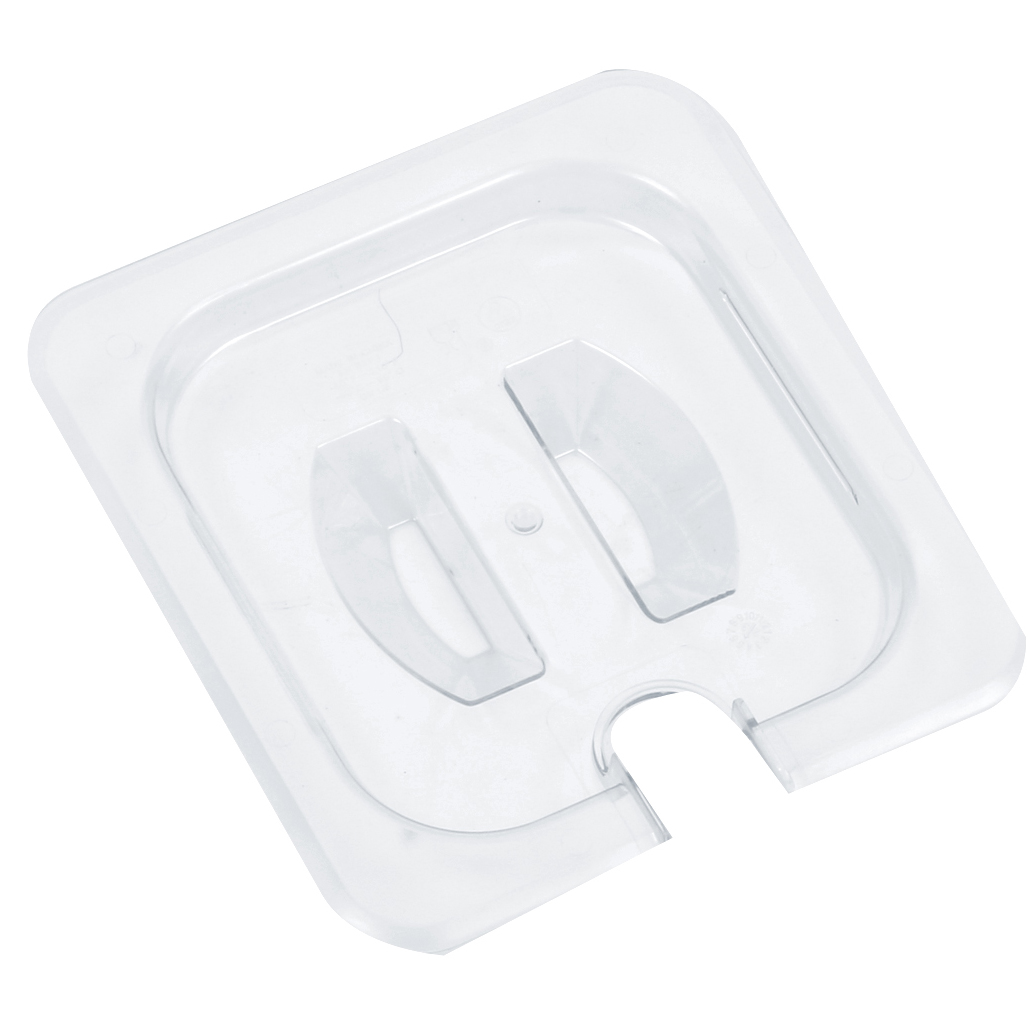 Polükarbonaadist GN-nõu Kaanealus Lusikapilu GN1/6 | Adexa P816LN Polükarbonaadist gastronoominõu kaas kaunikarvalise süvendiga GN1/9 | Adexa P819LN - Image 1